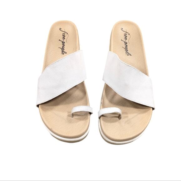 Free People Azure Footbed Platform Slides GUC $178 Size 41 US 10/10.5. S2793 - Picture 4 of 11